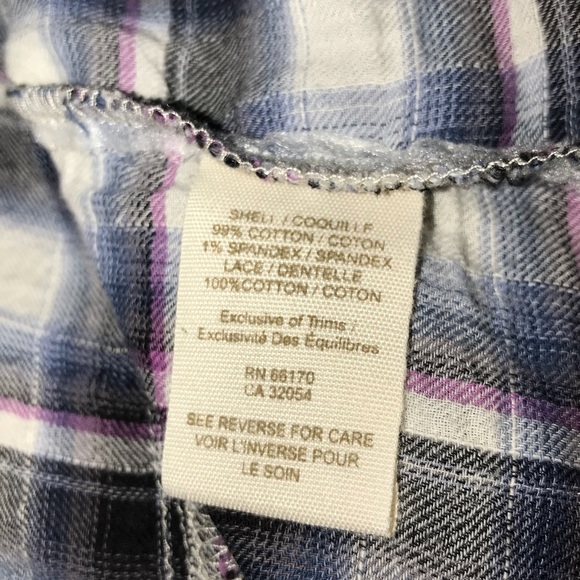 🚫SOLD🚫 Free People Plaid Crochet Peplum Blouse - Picture 6 of 6